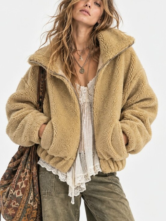 Free People Jackets & Blazers - Free People Get Cozy Teddy Jacket From Revolve